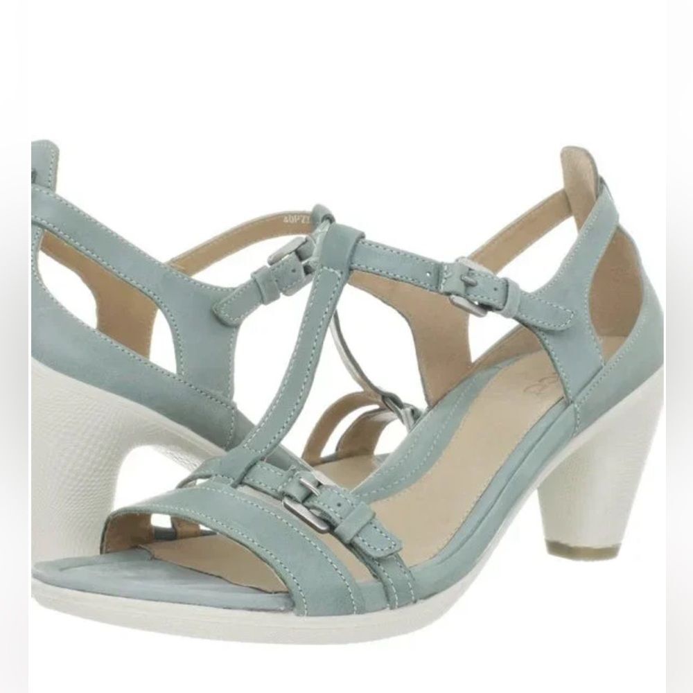 Ecco Sculptured 65 T-Strap Leather Sandals